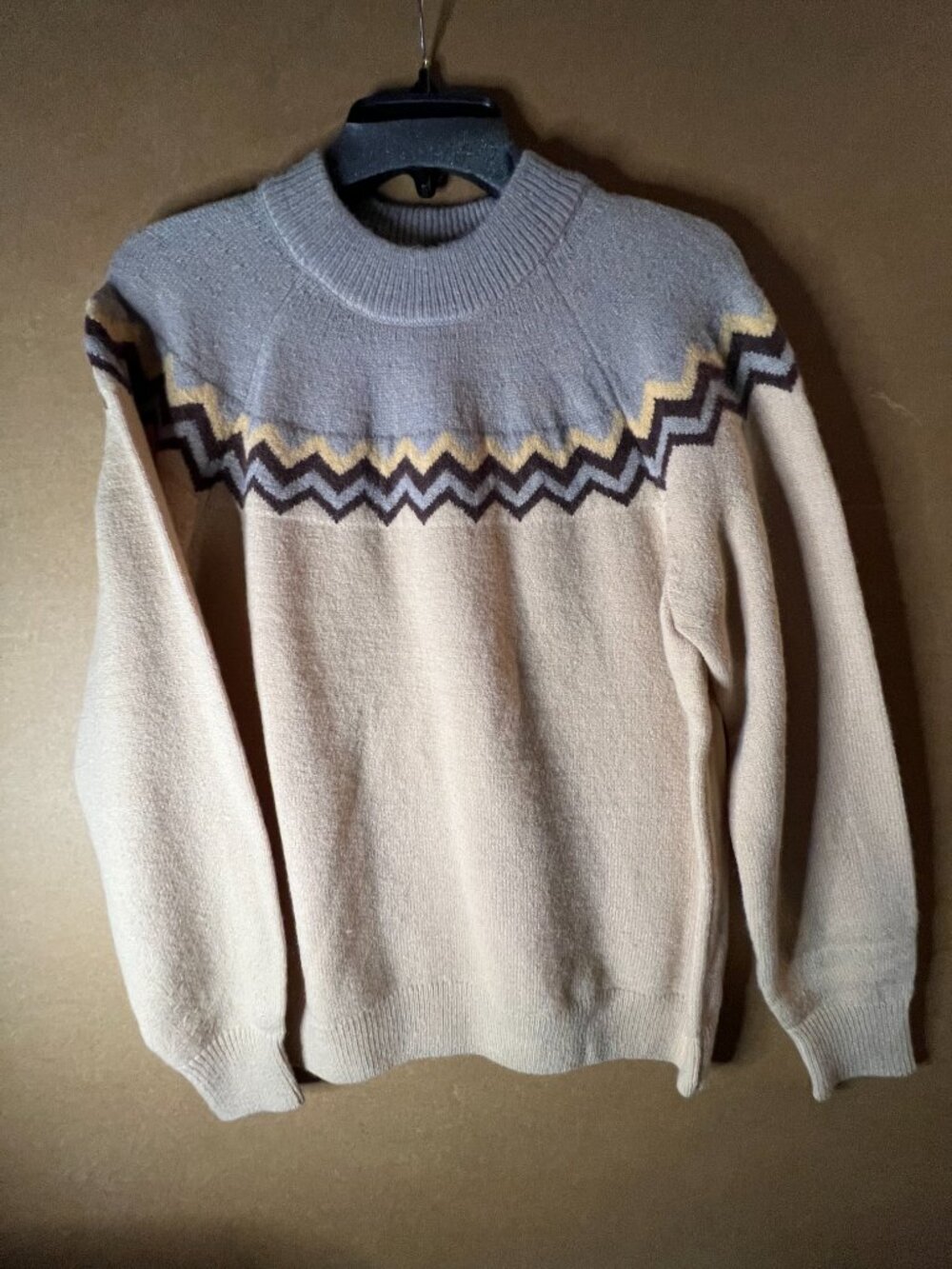 LES SEREIN Brown Long Sleeve Contemporary Sweater Size XL NWT